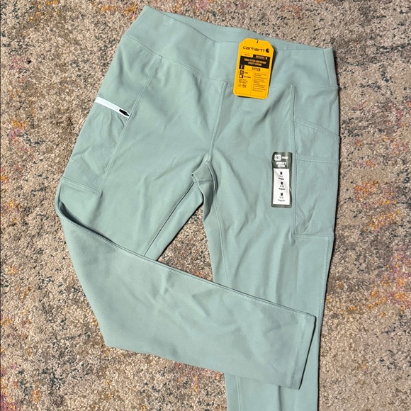 Carhartt Pants - Carhartt Force Fitted Utility Leggings - NWT - Mint Green M